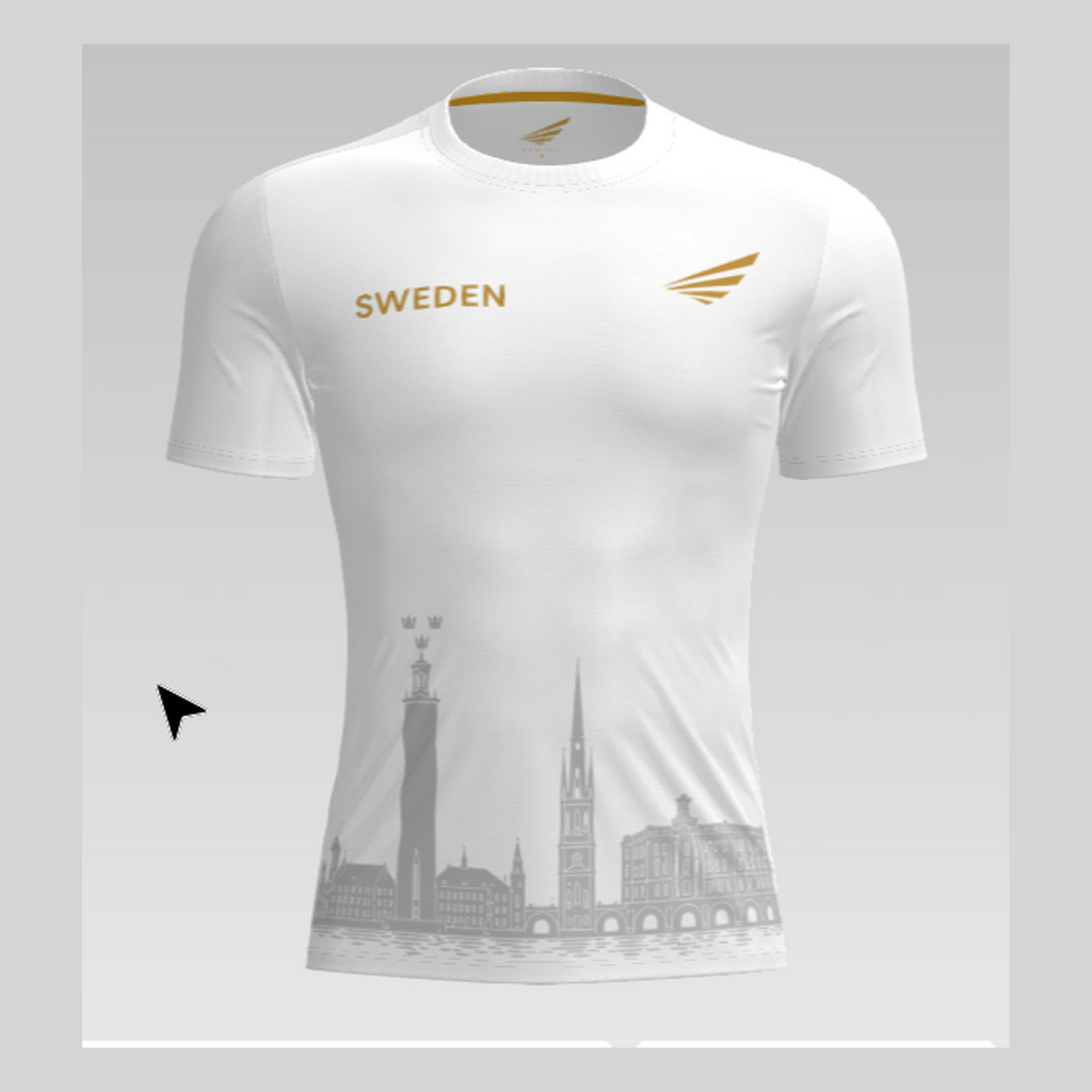 EDRISI Sweden Tee White Front