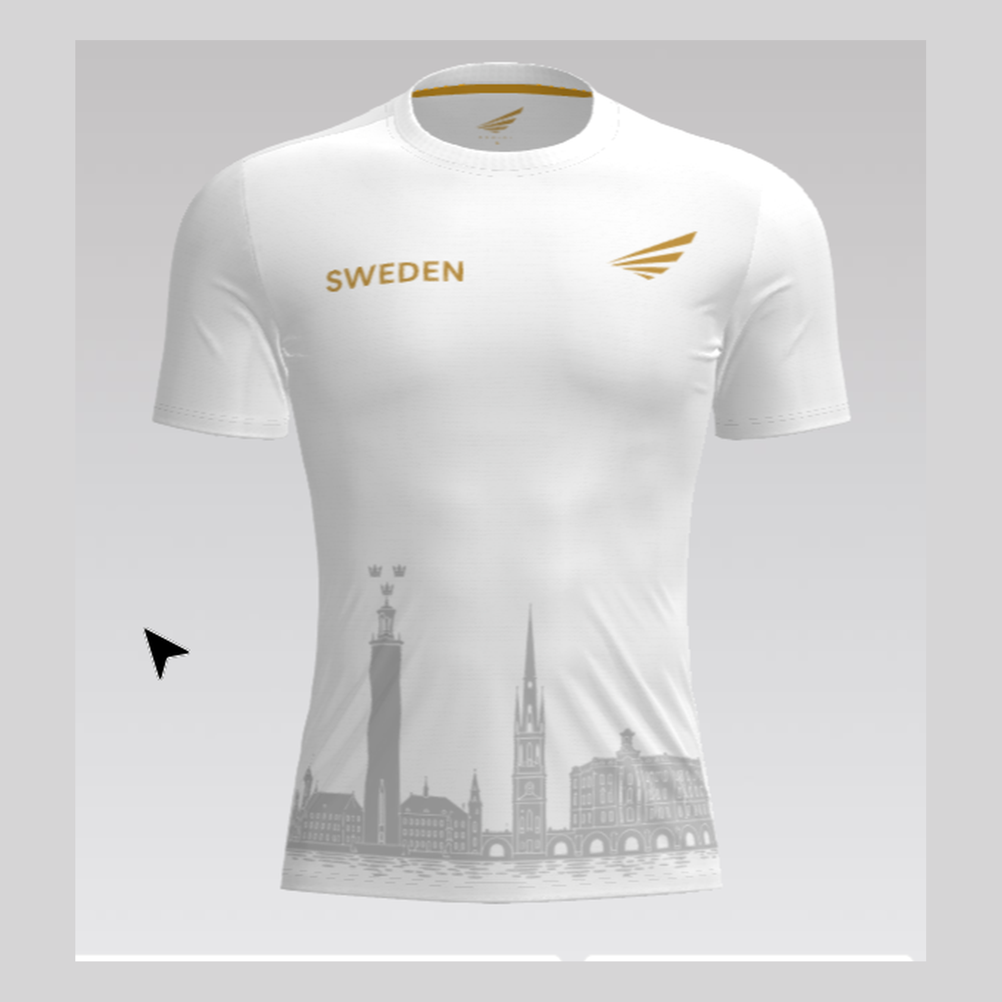 EDRISI Sweden Tee White Front