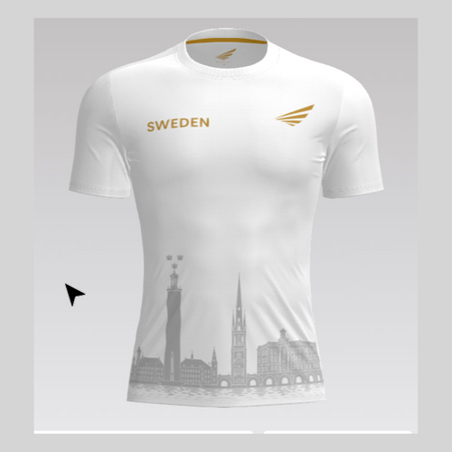 EDRISI Sweden Tee White Front